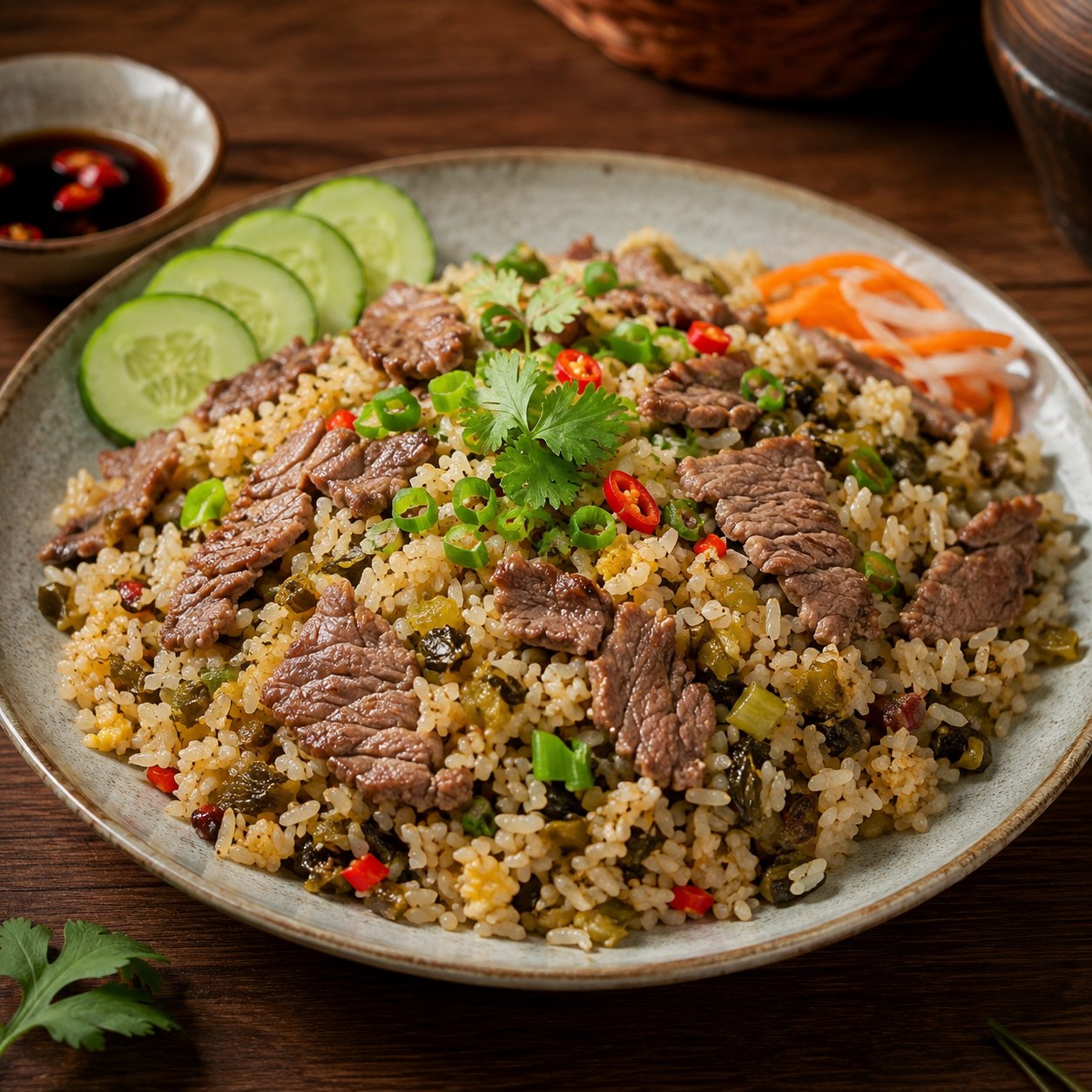 Cơm rang dưa bò