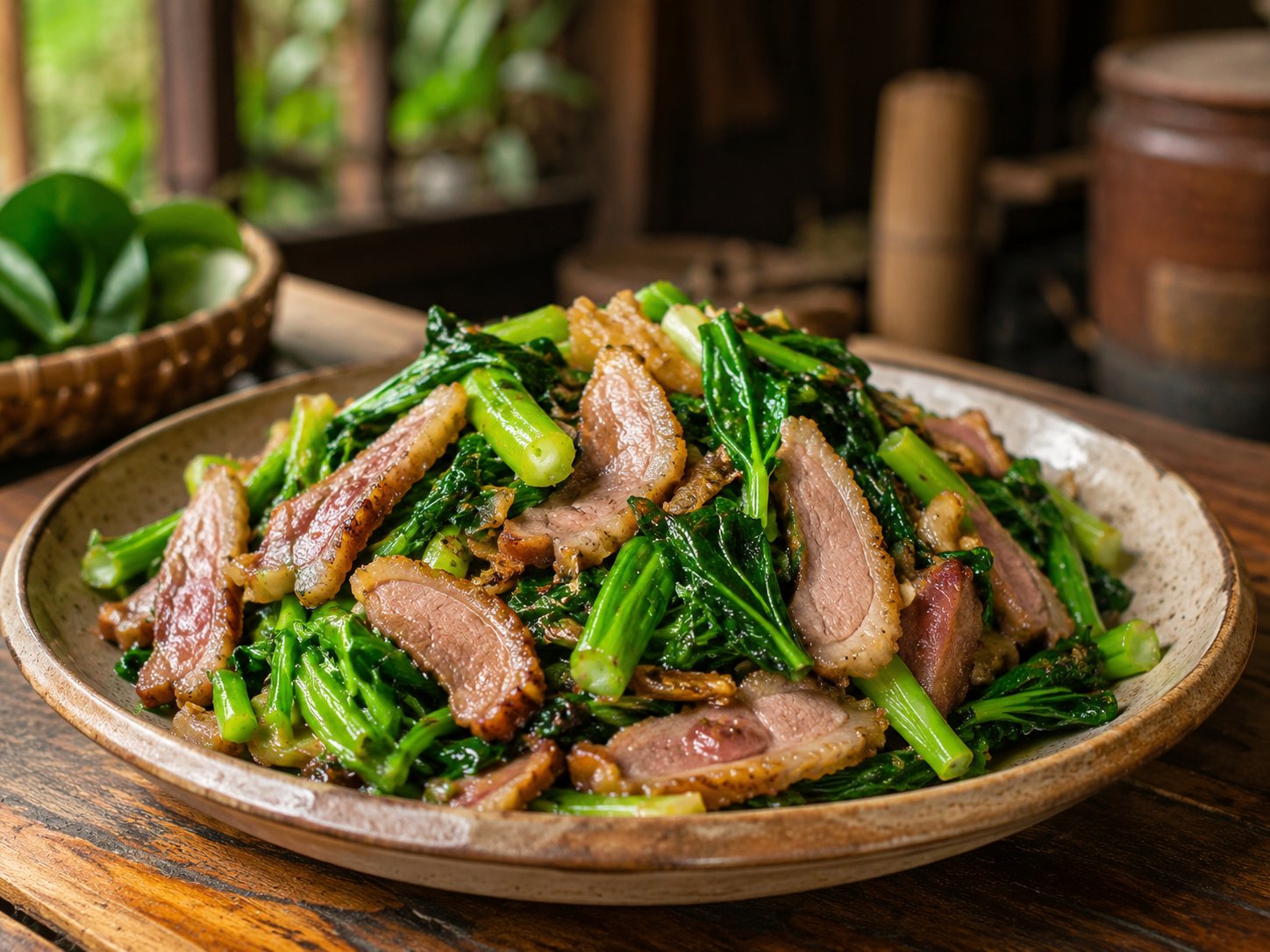 Cải mèo xào lườn ngỗng