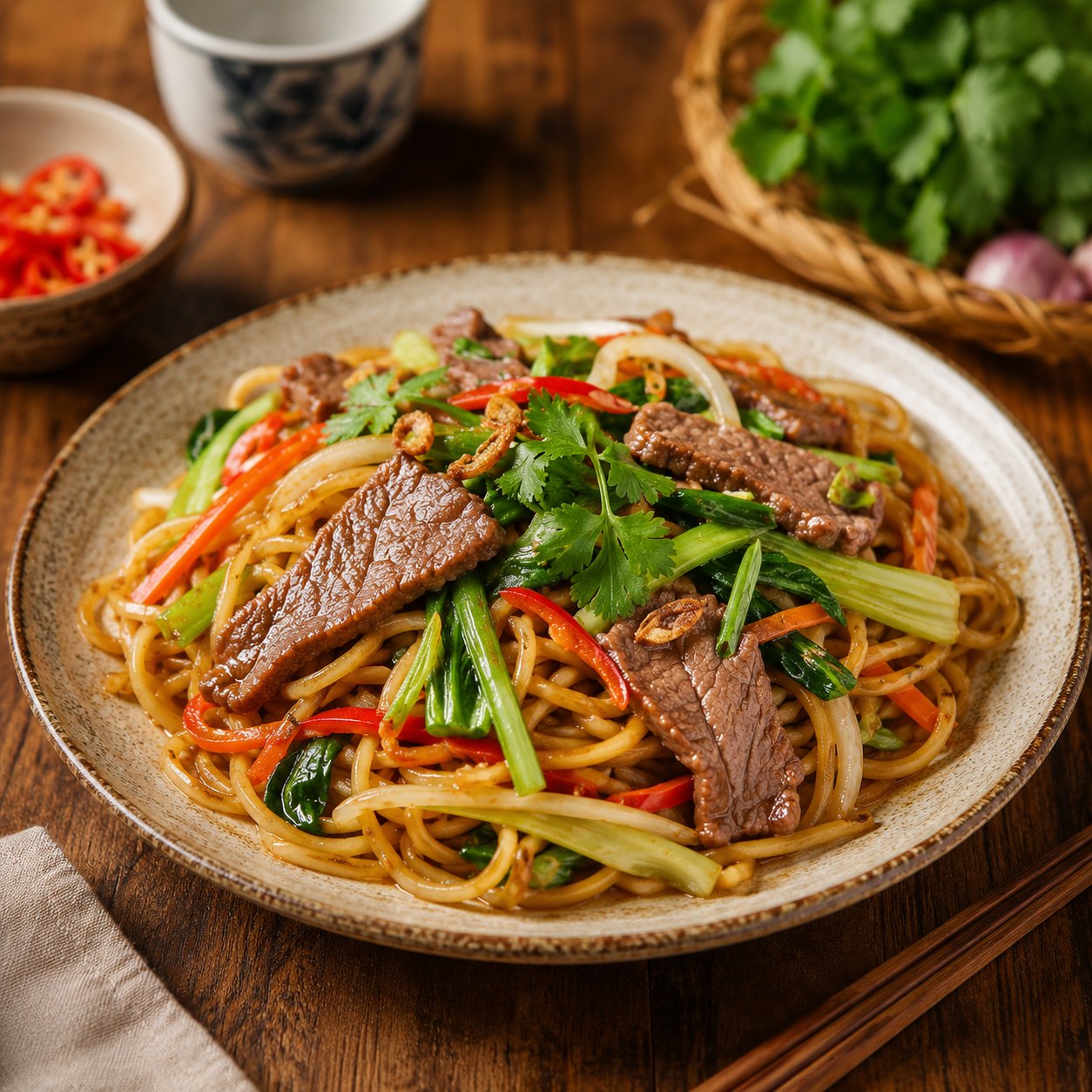Mỳ xào bò