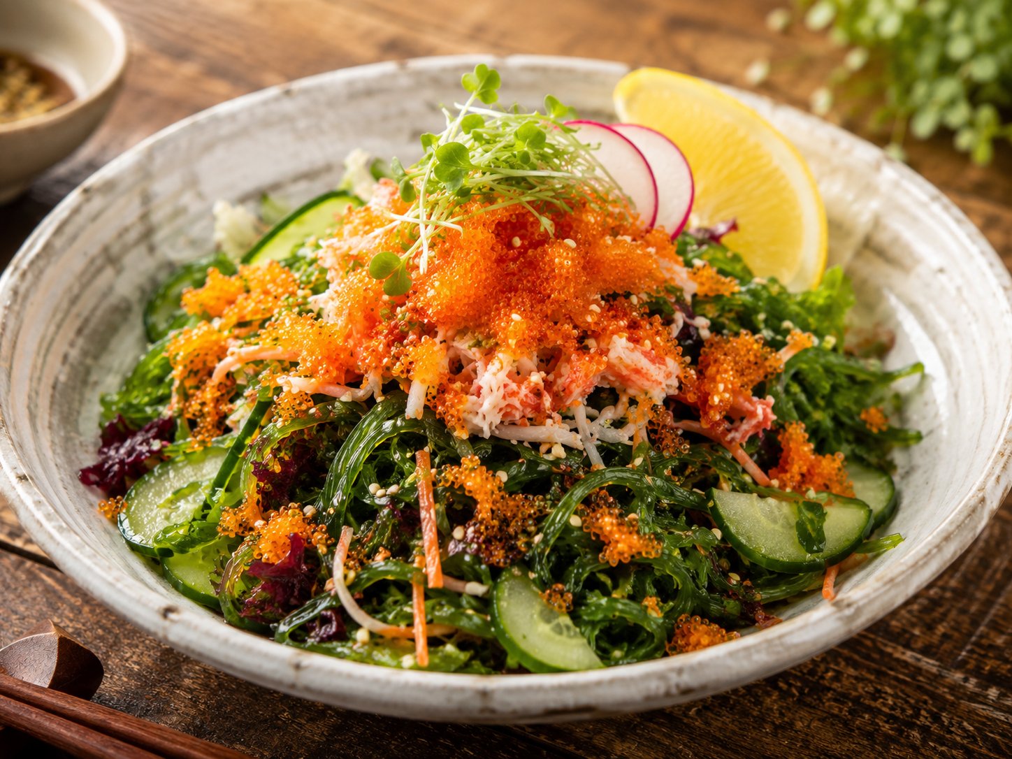 Salad rong biển trứng cua