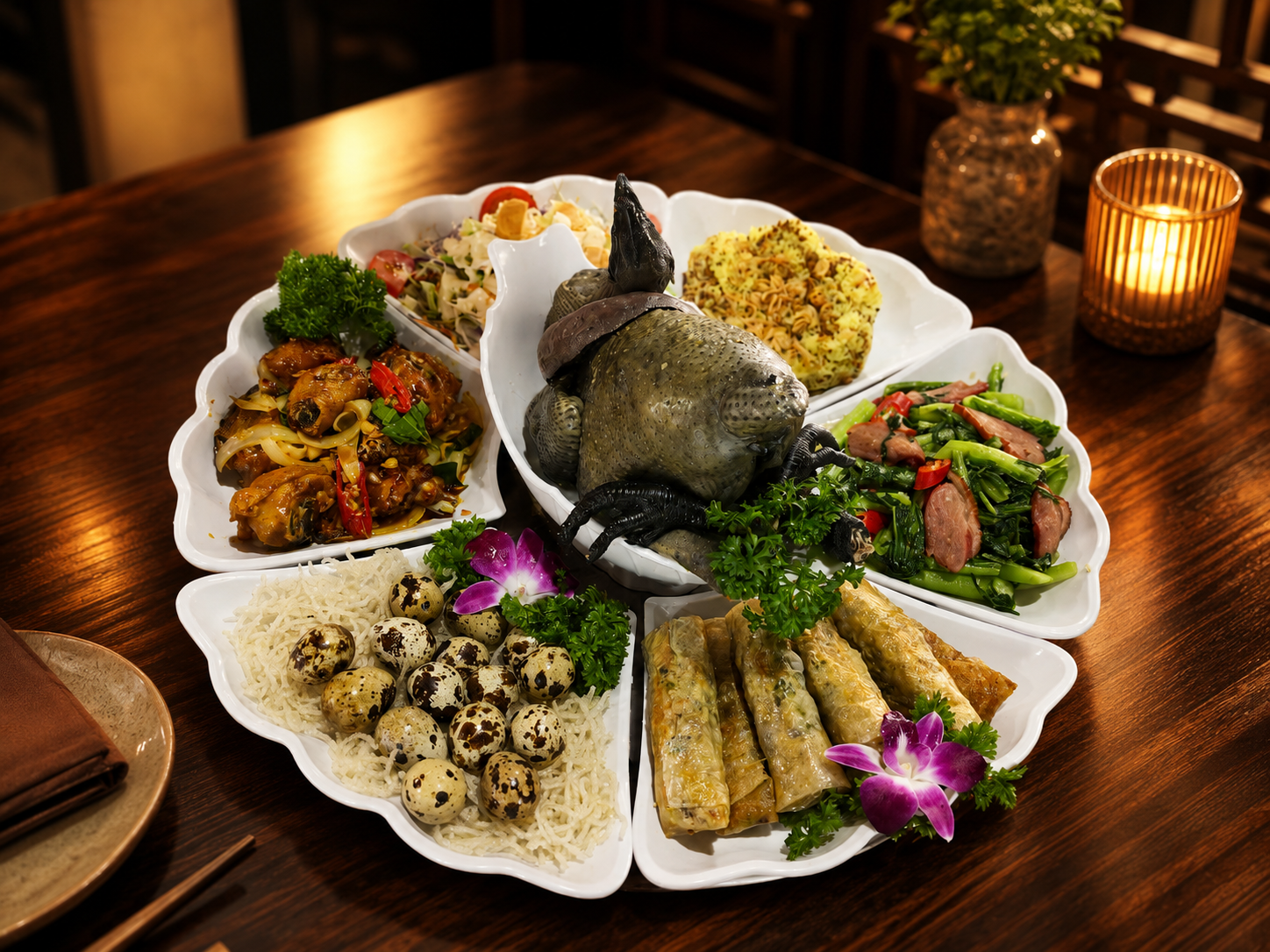 Set gà đen