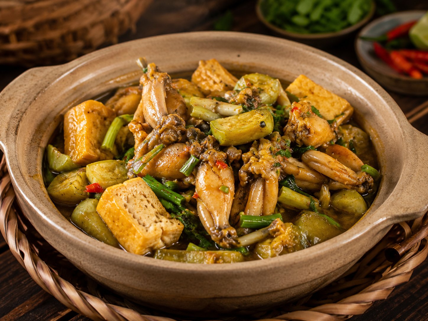 Ếch om chuối đậu