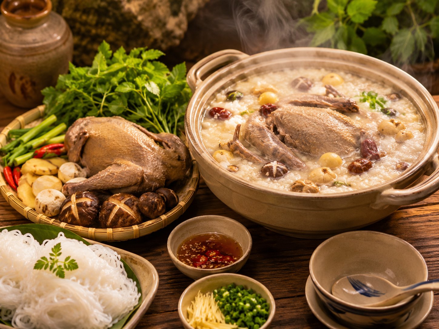 Lẩu cháo chim cu