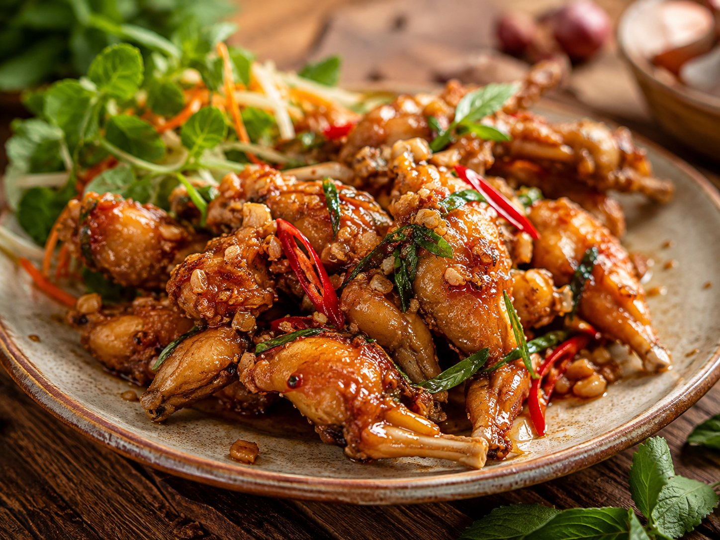 Ếch chiên mắm