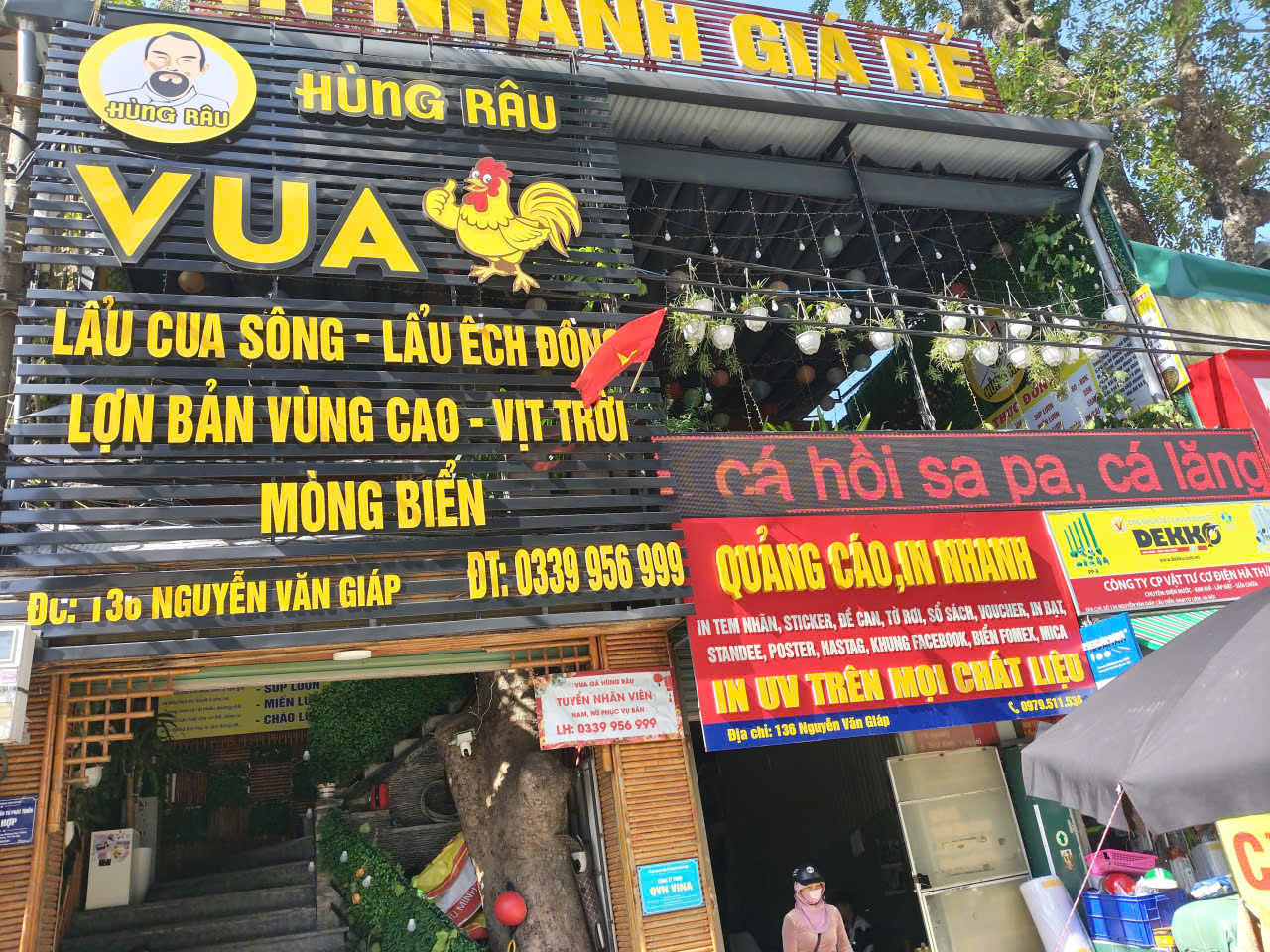 Không gian đặt tiệc Vua Gà